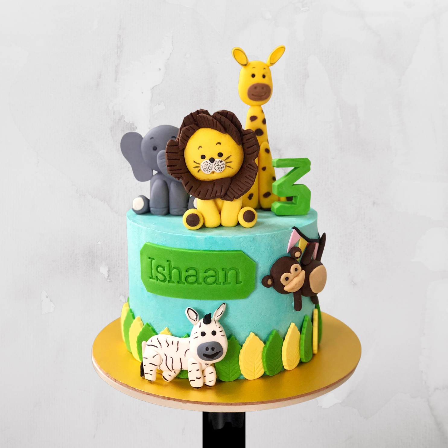 Jungle Animal Friends Cake